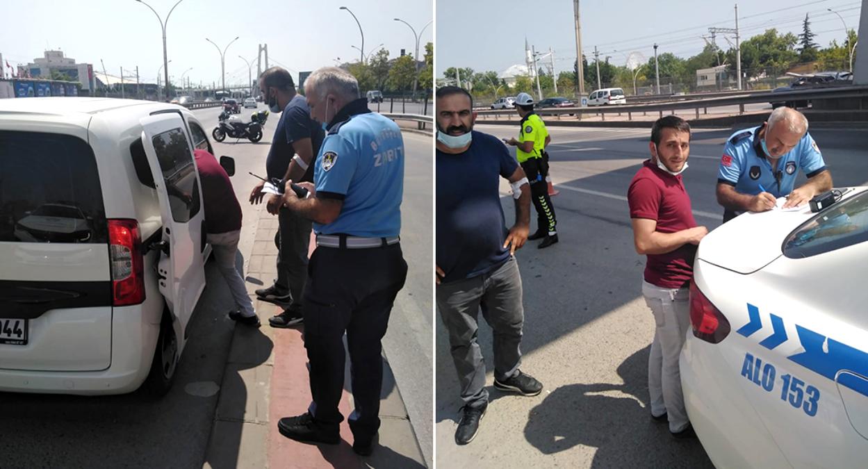 Rahatsızlanan sürücüye ilk müdahaleyi Büyükşehir Zabıta yaptı