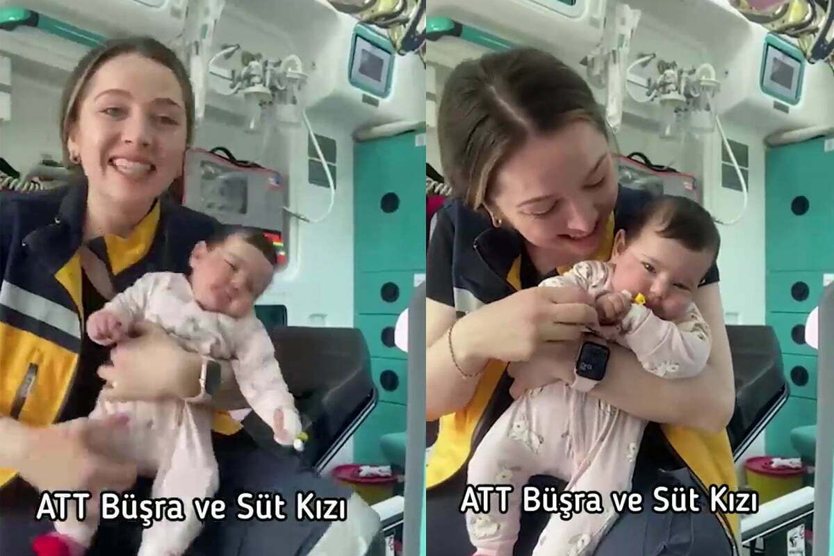 Pendik'te görevli acil tıp teknikeri, terk edilmiş bebeğe sütannelik yaptı