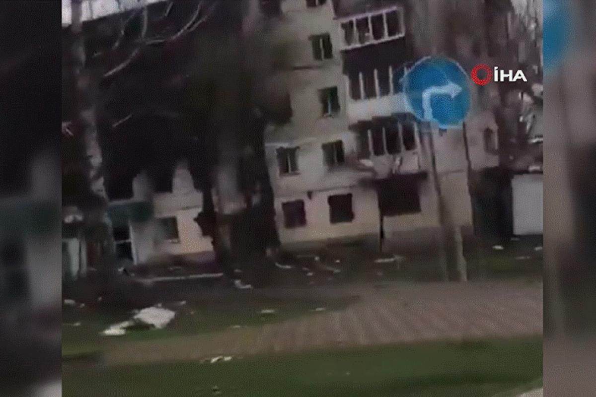 Rus askerlerinden temizlenen Borodyanka'da büyük yıkım