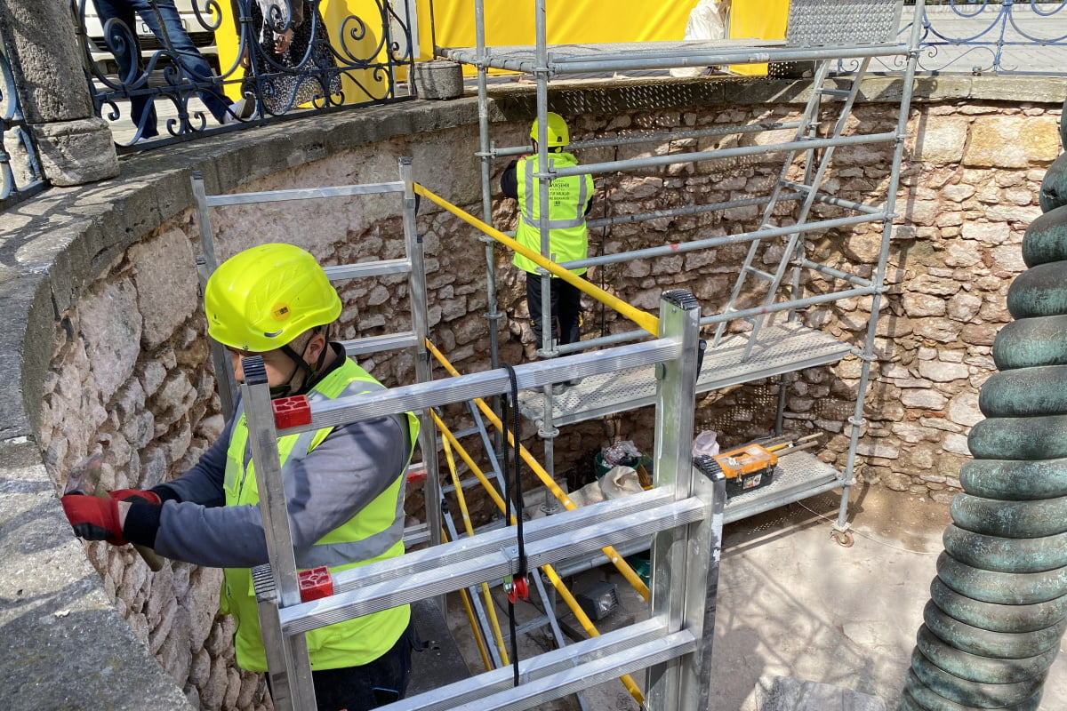 Sultanahmet Meydanı'ndaki Yılanlı Sütun restore ediliyor