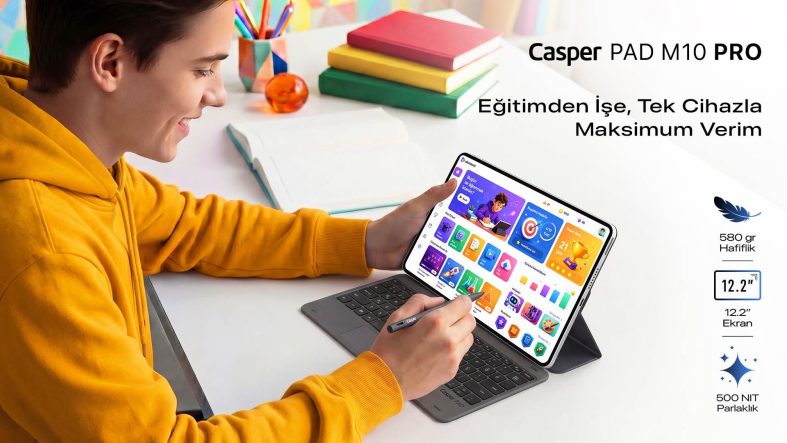 Kalem ve klavye kutudan çıkıyor: Casper PAD M10 Pro ile Üretkenlik Tek Cihazda