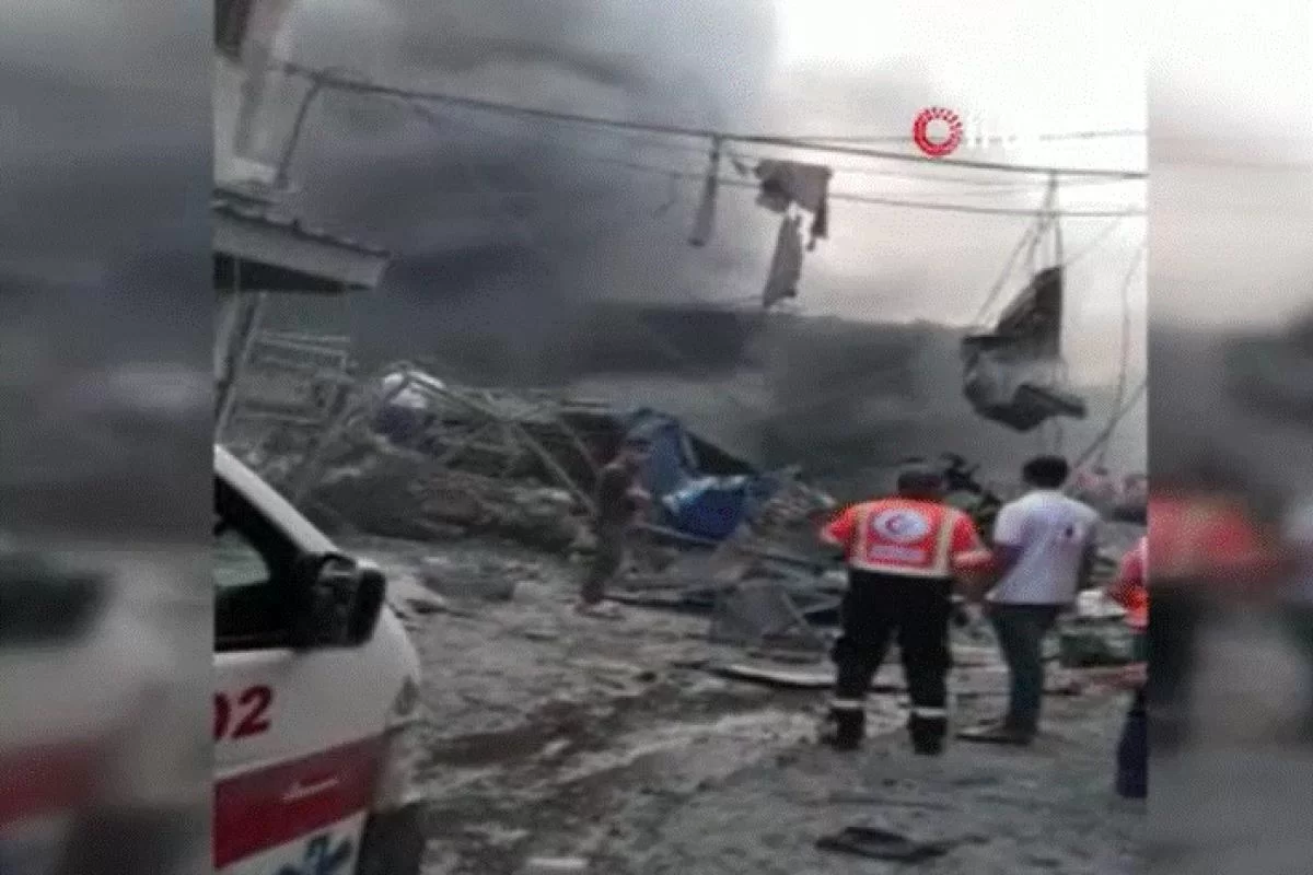 Gazze'de pazar alanında patlama: 1 ölü, 10 yaralı